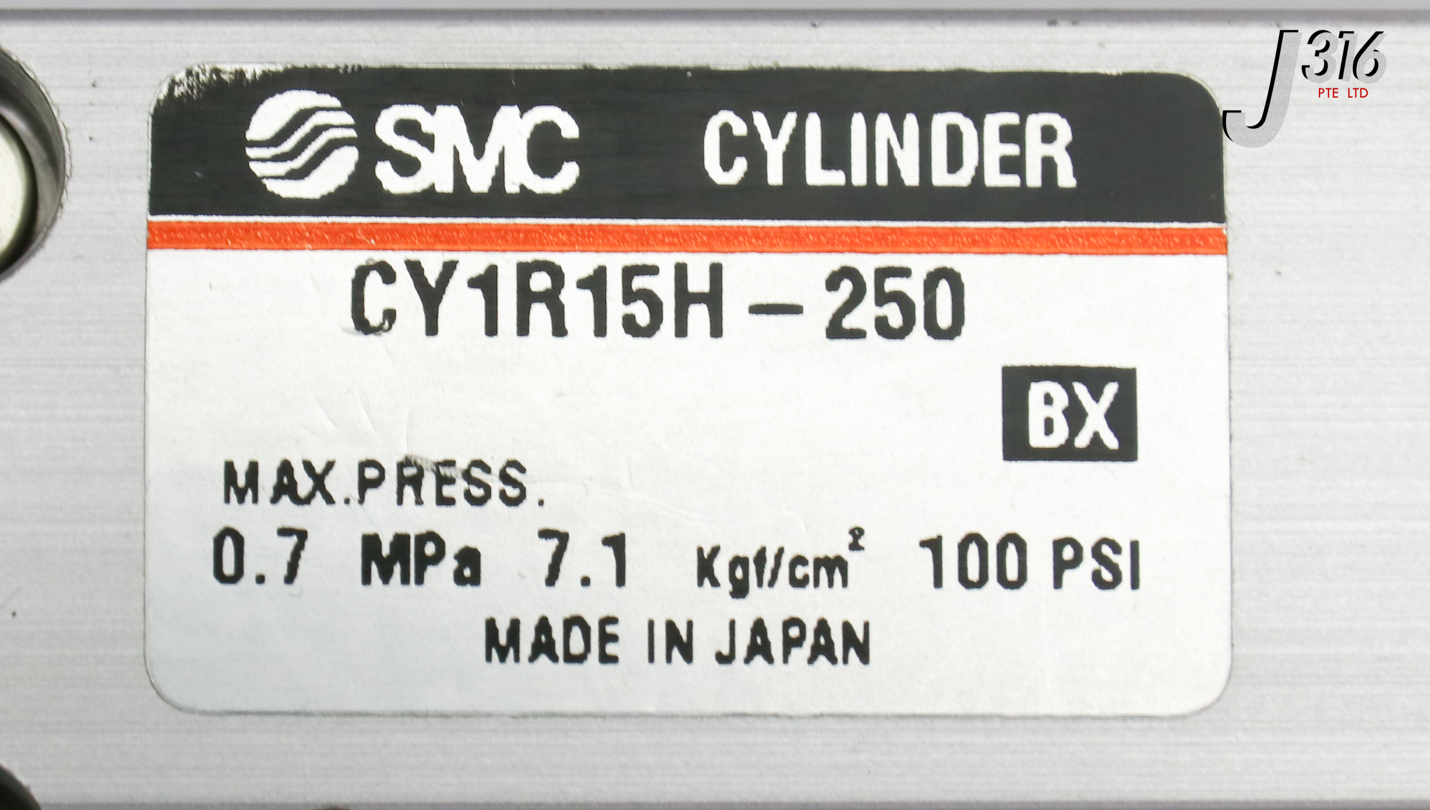 その他 03 18186 SMC CYL, RODLESS, CY2R CYL RODLESS COUPLED, 0.7MPA 100PSI